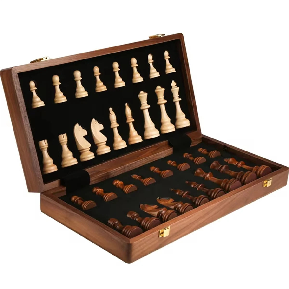 Premium Walnut Wooden Chess Set