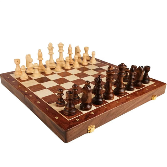 Premium Walnut Wooden Chess Set
