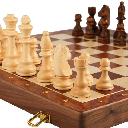 Premium Walnut Wooden Chess Set